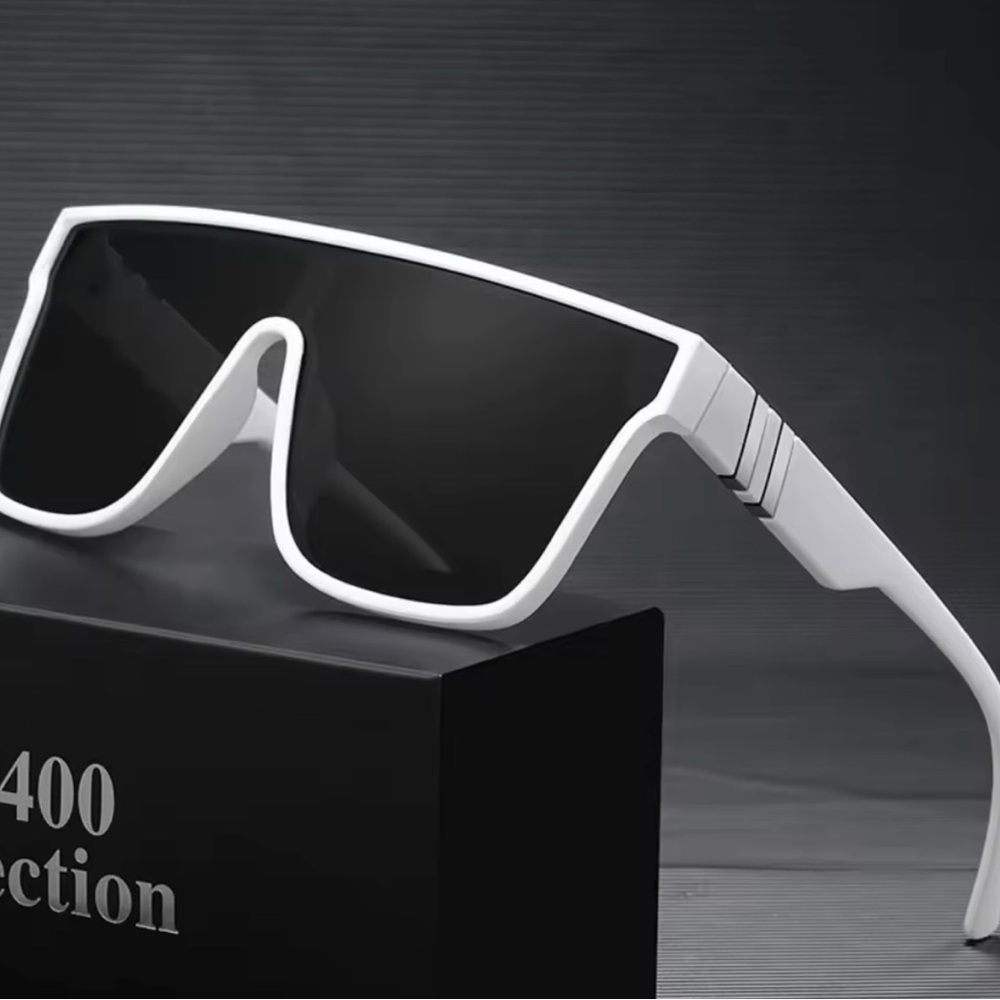 White and Black Men's Sunglasses - Picture 1 of 1